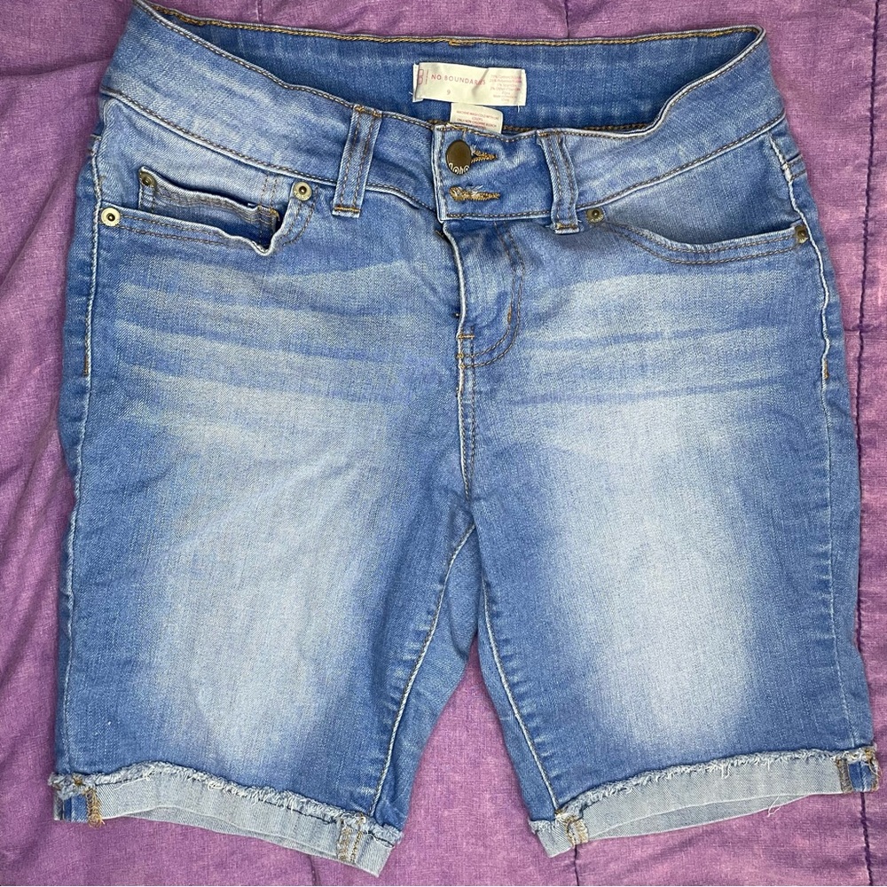 Light Blue Denim Shorts